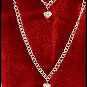 Necklace and anklet hand-made set